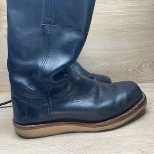 Frye Harness Boots resoled with Vibram Christy